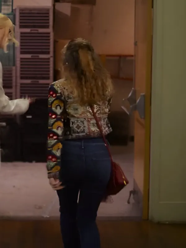 A Family Affair Joey King Floral Cropped Jacket