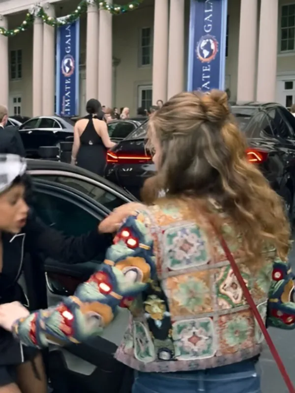 A Family Affair Joey King Floral Cropped Jacket