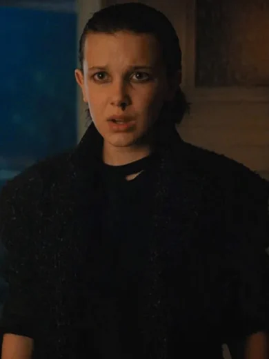 Stranger Things S03 Eleven Black Coat