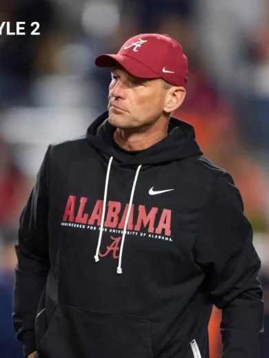 Wisconsin vs Alabama Kalen DeBoer Black Hoodie