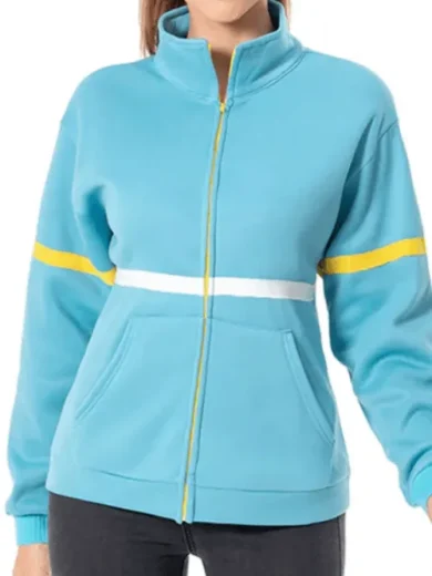 Stranger Things S4 Max Mayfield Track Blue Jacket