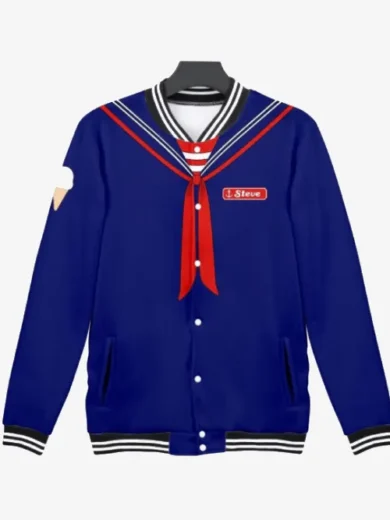 Stranger Things Steve Scoops Ahoy Varsity Jacket