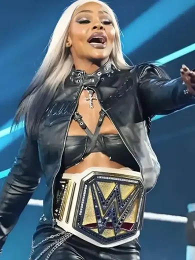 Jade Cargill Smackdown Black Leather Jacket
