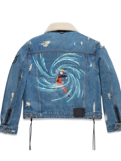 Michael B Jordan Naruto Denim Jacket