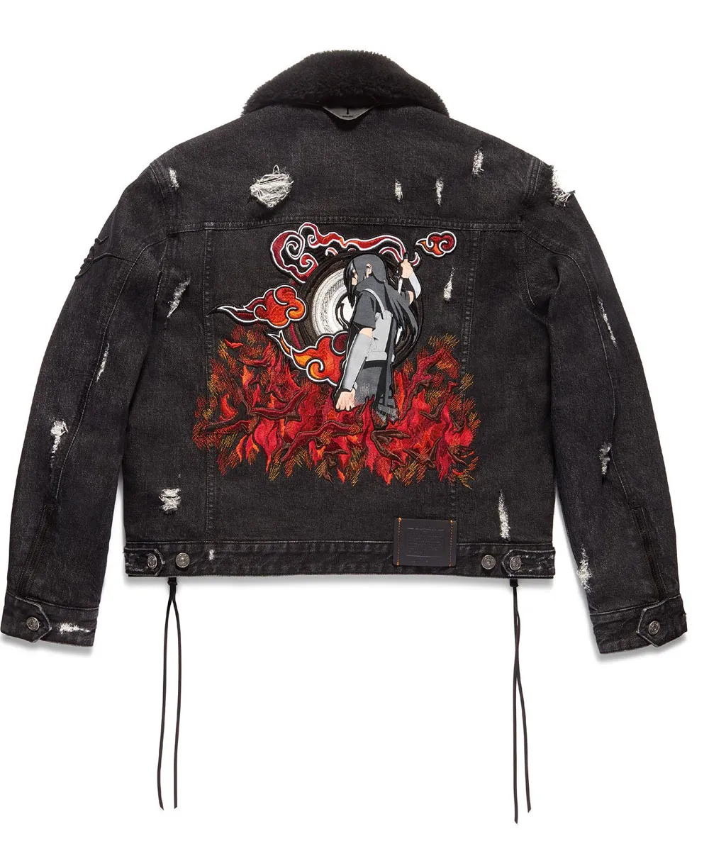 Michael B Jordan Naruto Denim Jacket