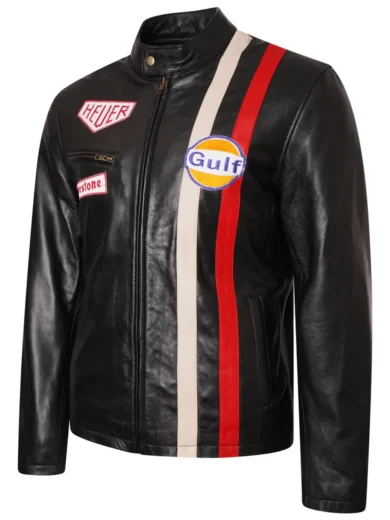 Le Mans Steve McQueen Leather Jacket Black