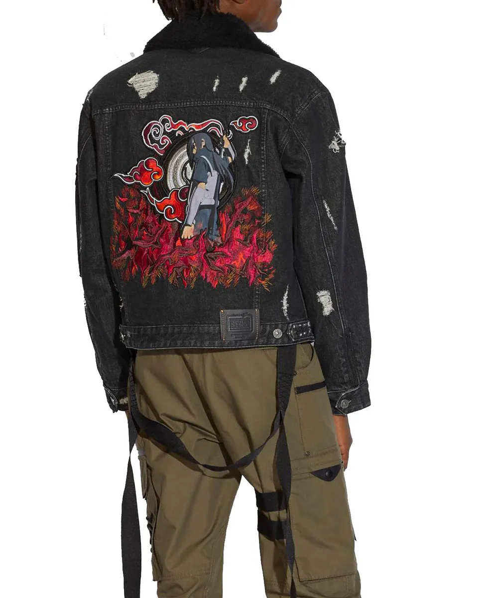 Michael B Jordan Naruto Denim Jacket