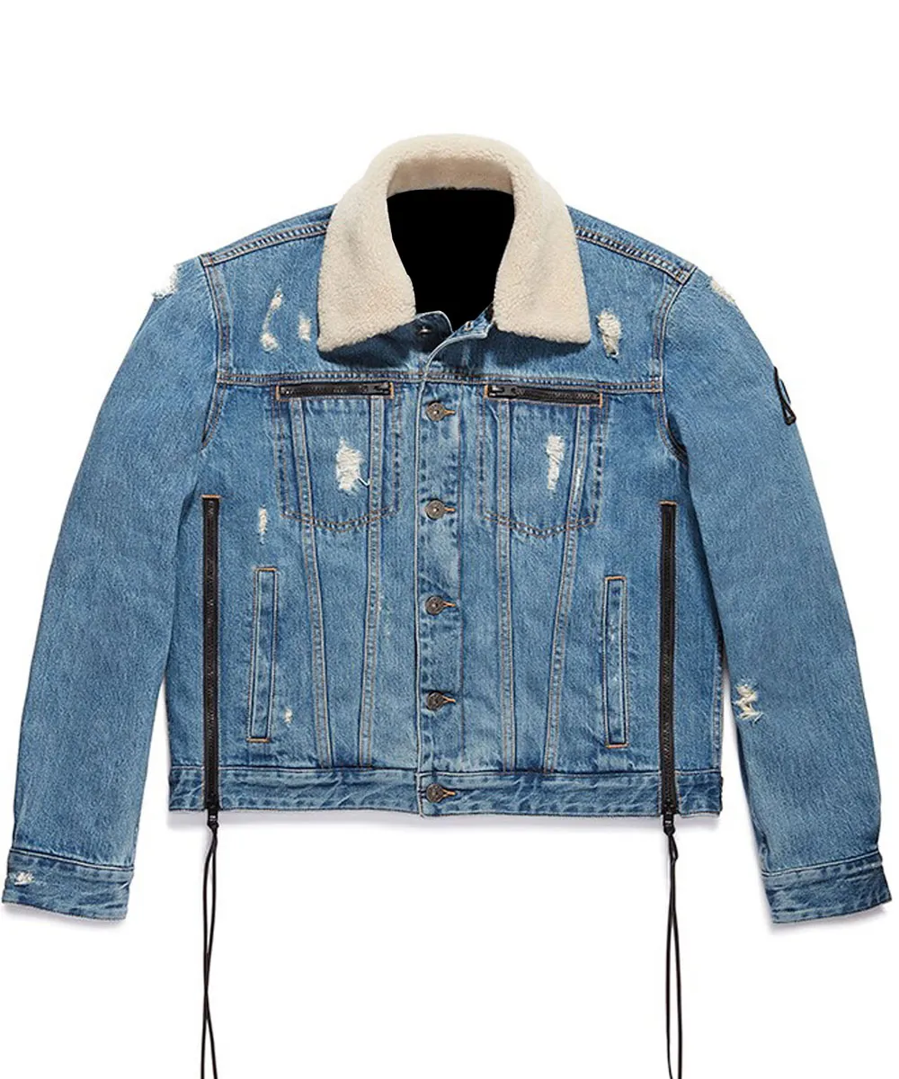 Michael B Jordan Naruto Denim Jacket