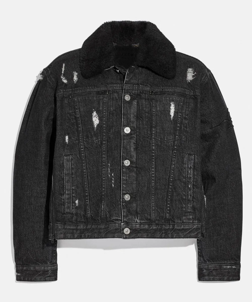 Michael B Jordan Naruto Denim Jacket