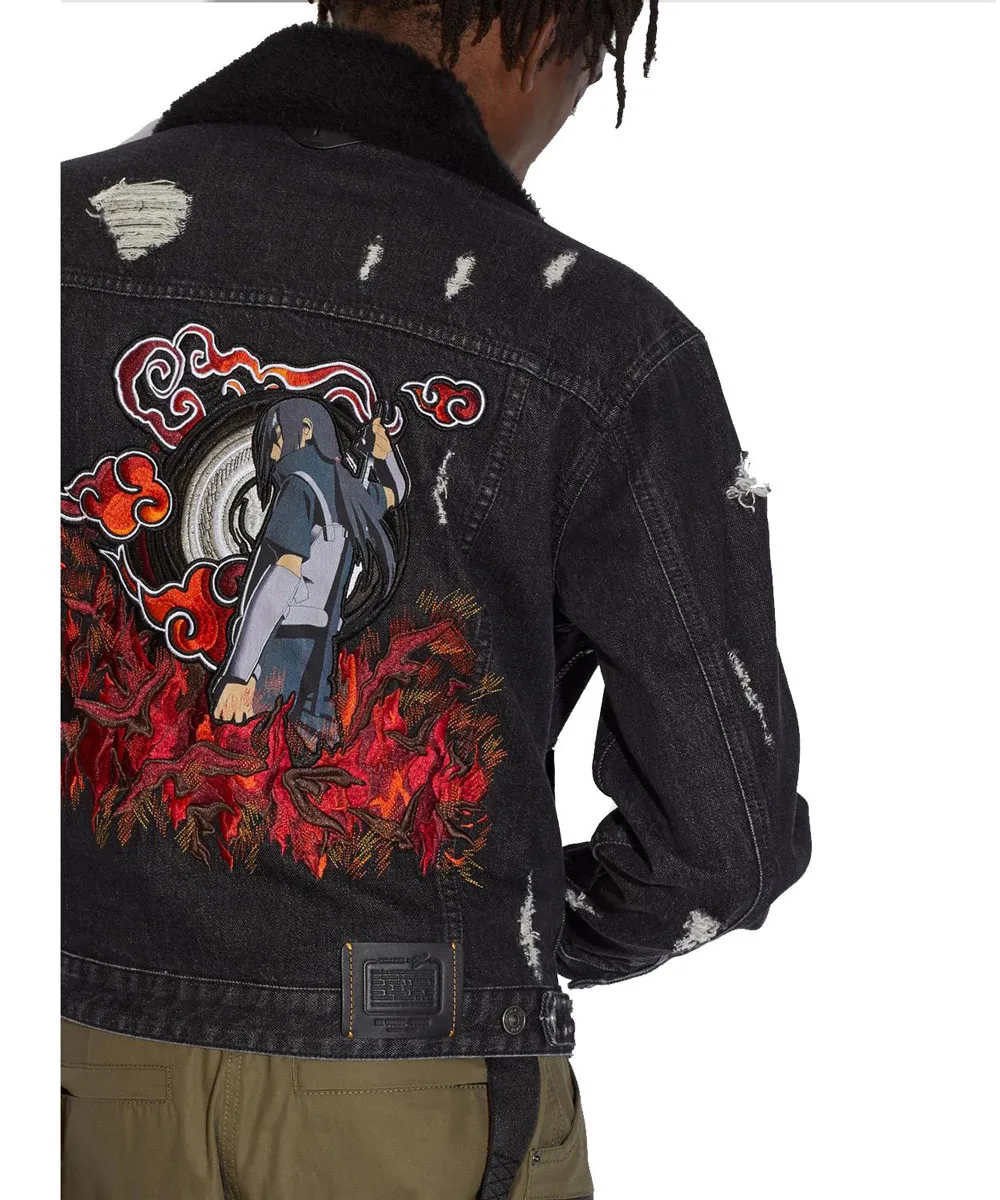 Michael B Jordan Naruto Denim Jacket
