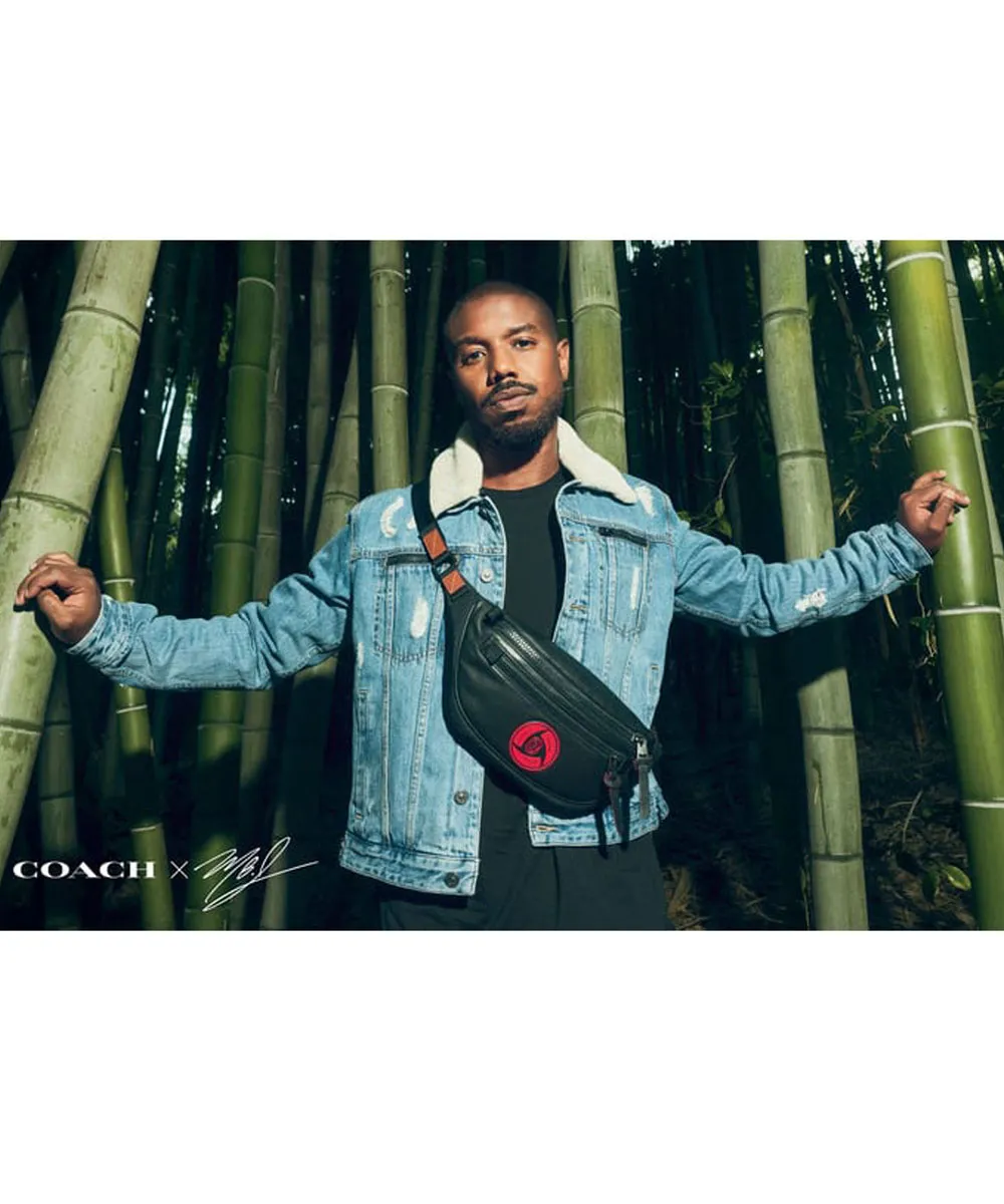 Michael B Jordan Naruto Denim Jacket