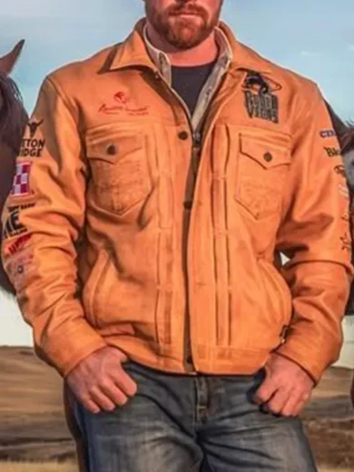 Rodeo Vegas 2024 PFR Brown Leather Jacket