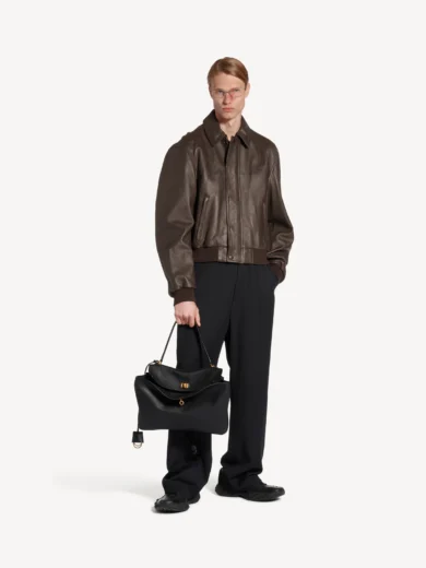 Men's Taxi Jacket in Dark Brown