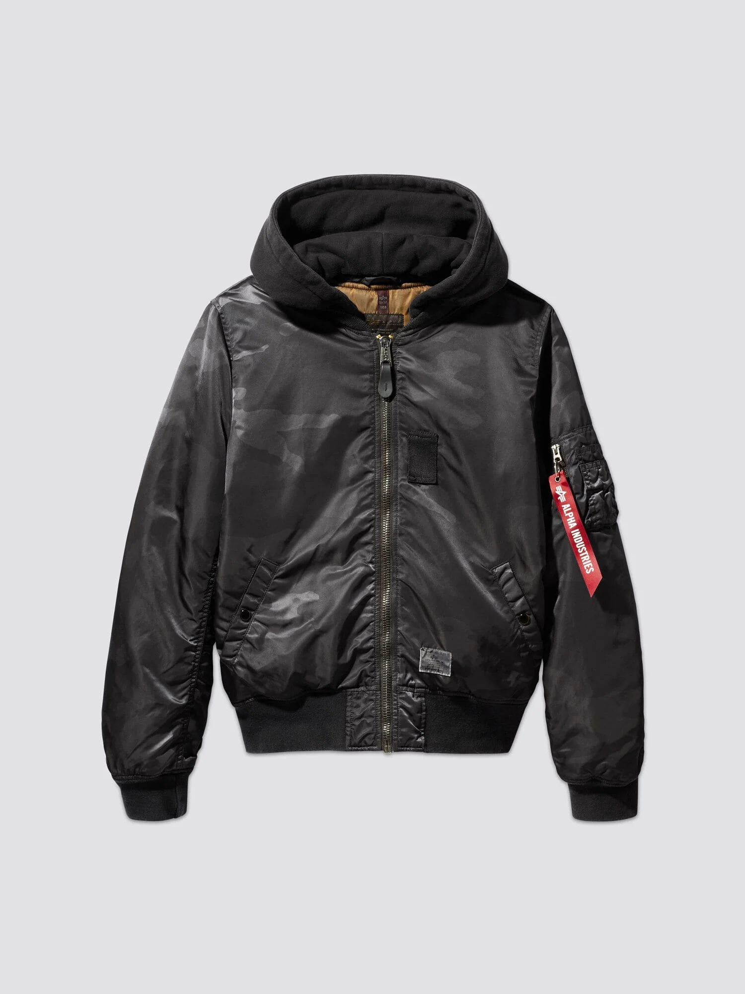 MA-1 HOODED BATTLEWASH BOMBER JACKET