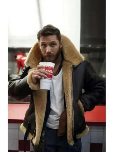 Dunkirk Tom Hardy Farrier Shearling Jacket
