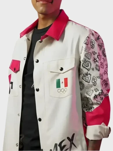 Mexico Olympic Uniform Leather Jacket