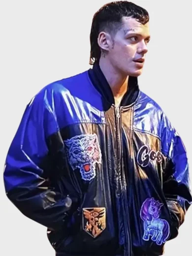 The Crow 2024 Bill Skarsgard Bomber Jacket