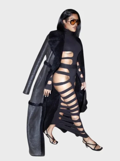 Teyana Taylor CFDA Fashion Awards 2024 Shearling Long Coat