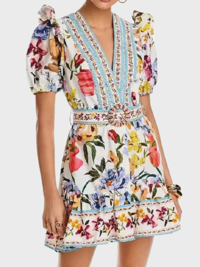 Mini Dress Access Daily Debbie Matenopoulos Floral