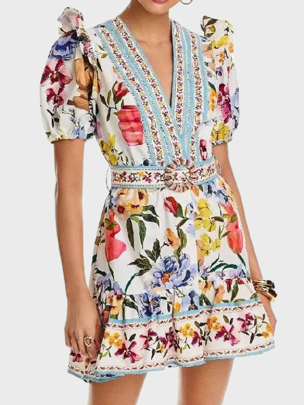 Mini Dress Access Daily Debbie Matenopoulos Floral