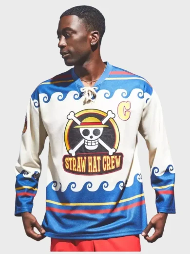 One Piece Straw Hat Crew Hockey Jersey