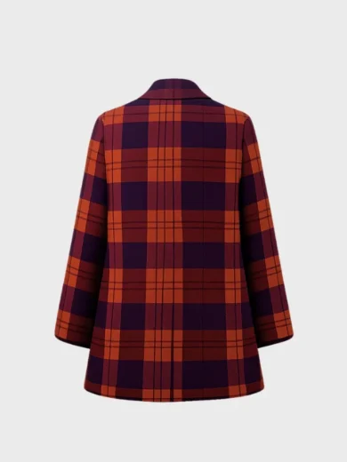 Eternity 2025 Elizabeth Olsen Plaid Coat