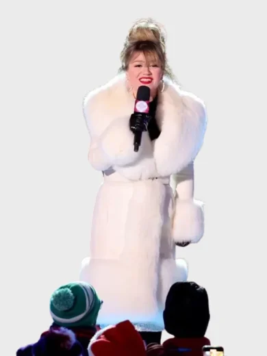 Kelly Clarkson White Coat