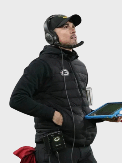 NFL Green Bay Packers Matt LaFleur Black Puffer Vest