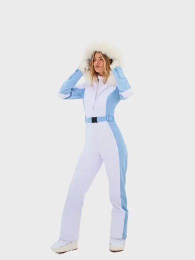 Blanket Of Snow Ski Light Blue Jumpsuit