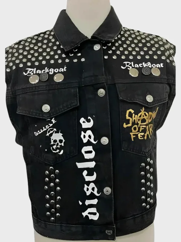 Studded Jean Juice World Black Vest