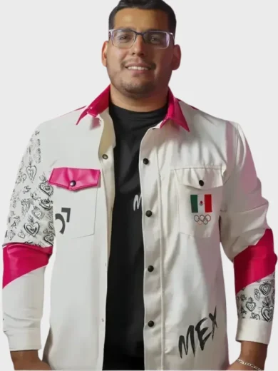 Mexico Olympic Uniform Leather Jacket