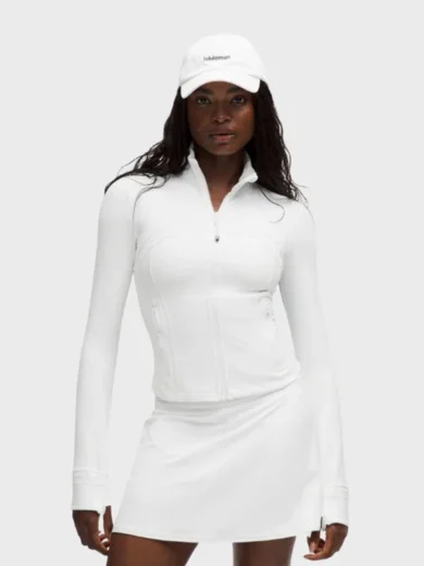 Women's White Define Cropped Jacket