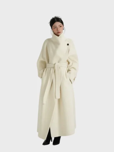 Wrap Funnel Wool Shadowline Coat