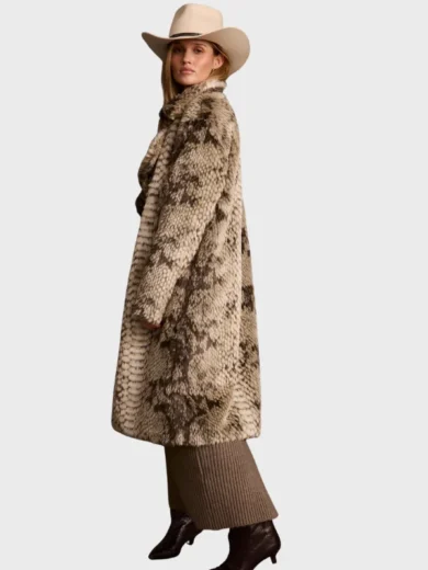 Snake Faux Fur Vivienne Grey Jacket