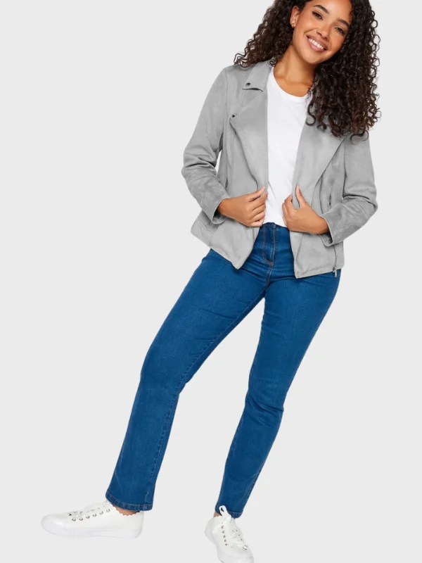 Suede Leather Ladies Jackets