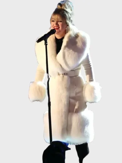 Kelly Clarkson White Coat
