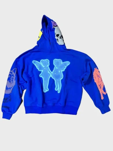 Drake Blue Fleece Pullover Hoodie