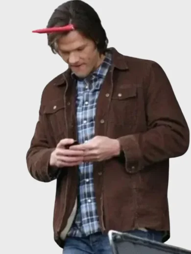 Supernatural Sam Winchester S11 Brown Trucker Jacket