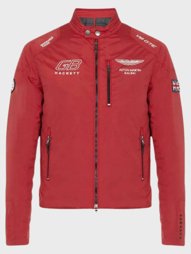 Aston Martin F1 Racing Red Jacket by GB Hackett