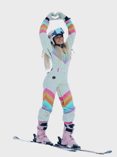 Retro Rainbow Women's Snow Suit