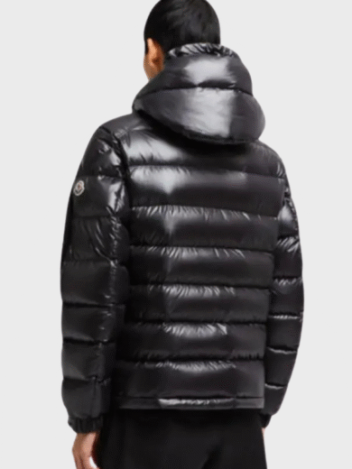 Unisex Moncler Batman Black Down Hooded Jacket