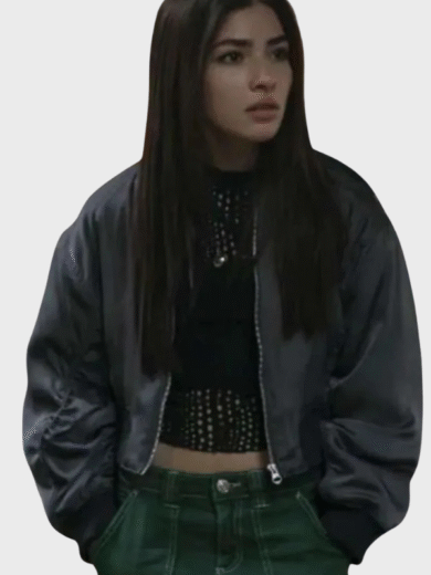 Motorheads Caitlyn Torres Grey Bomber Jacket