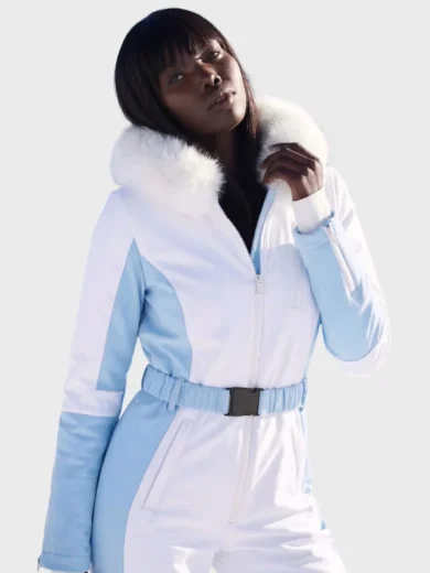 Blanket Of Snow Ski Light Blue Jumpsuit