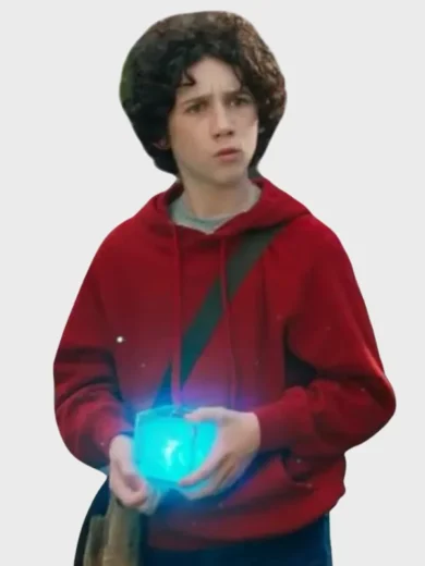 A Minecraft Movie Sebastian Eugene Hansen Red Hoodie