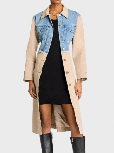 Denim Coat Access Daily 2025 Zuri Hall Khaki