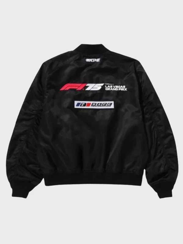 BAPE x F1LVMulti Logo Bomber Jacket