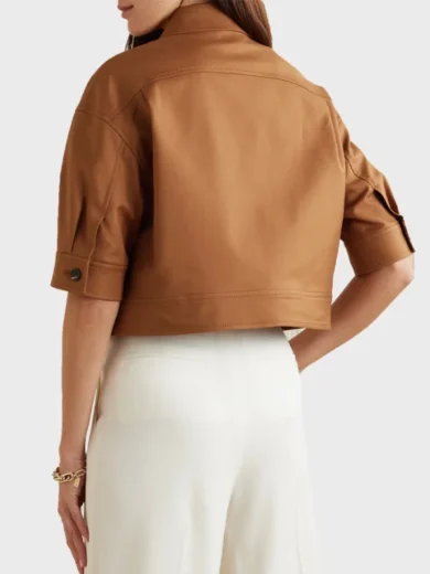 The Twelve Dates ‘Til Christmas Mae Whitman Brown Jacket