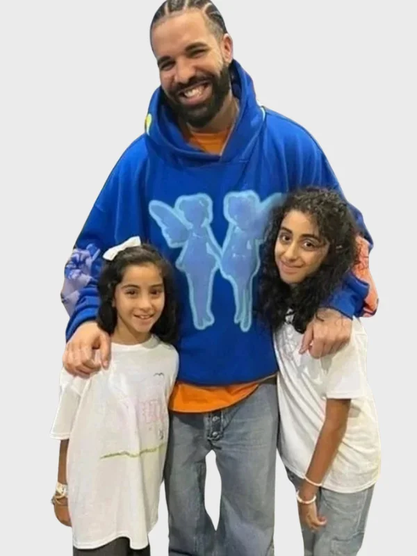 Drake Blue Fleece Pullover Hoodie