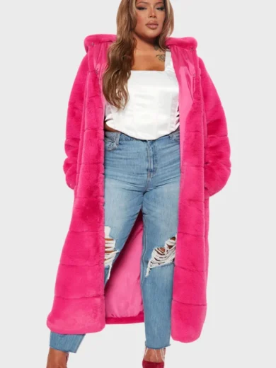 Luxe Life Faux Fur Hot Pink Coat
