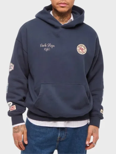 Essential X Abercrombie Park Slope NYC Blue Hoodie